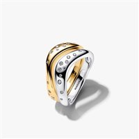 Anello Pandora Donna Organic in Argento Cubic Zirconia